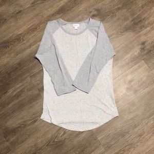 RARE - lularoe - size S - Randy - gray on gray.